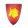 Wooden triangular shield "Dragon"