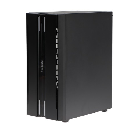 The EXEGATE MIDITWER EVO-5020 case, without PSU, ATX, 2xUSB 2.0, 1xUSB 3.0, backlight, black-2
