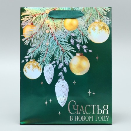 Laminated vertical "Christmas tree composition", MS 18 x 23 x 10 cm, New Year-1