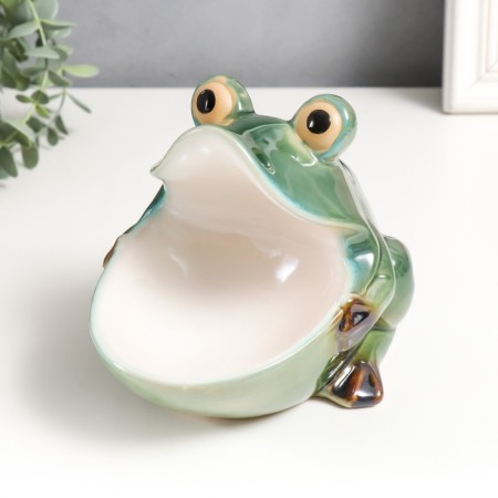 Souvenir ceramics stand "Frog" 15x14x17.5 cm-1