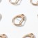 Metal carbine "Circle", D = 16 mm, 25 × 20 mm, 10 pcs, gold color