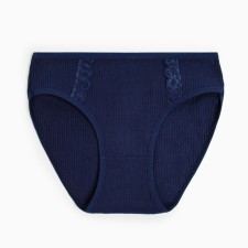 Panties female slips, dark blue color, rr 46-48