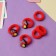 Hair gum "Tenderness" (set 6 pcs) Dragon, pink