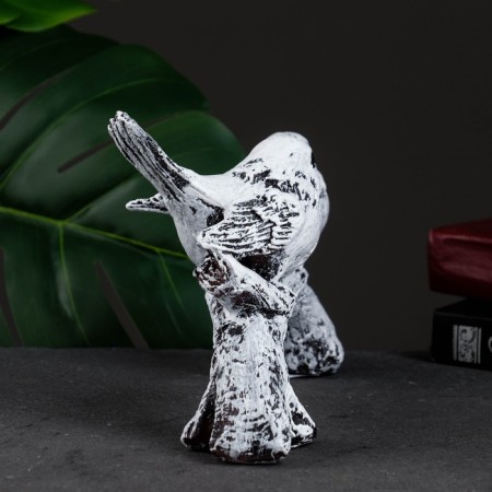 Figure "A twig with two birds" 24x8x17cm-2
