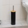 Bamboo toilet brush savanna bamboo, 9.5 × 38 cm, black color