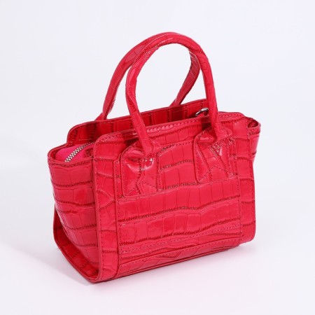 Bag Female Tout with zipper, pink color-1
