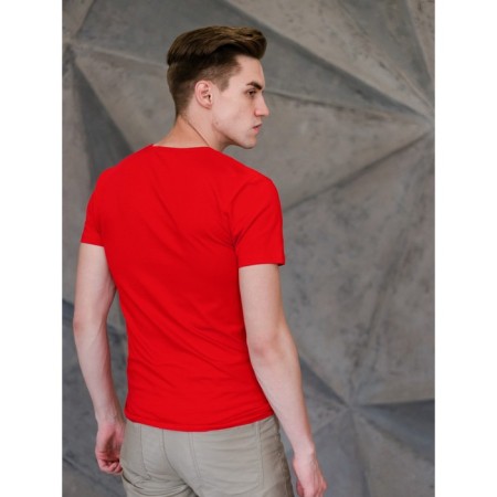 Male T -shirt, size 44, red color-4