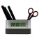 Clock - desktop organizer: alarm clock, thermometer, calendar, 15.1 x 4.7 cm, 2aa