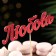 Topper "Love" red glitter 15x4.1 cm