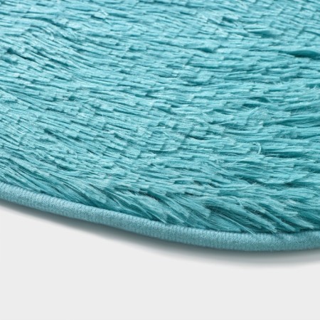 Bath and toilet rug “fluffy”, 40 × 60 cm, blue color-2