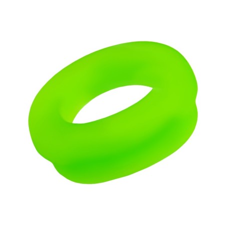 Erectic ring on the penis Eromantica Peak, 4.5 cm, silicone, green color-3