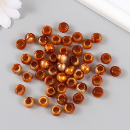 Beads for creativity Plastic "Golden Lights. Ball" set of 20 g 1x1x0.8 cm-1