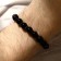 Bracelet ball No. 10 through hematite "Agate Black", D = 5.5 cm