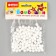 A set of textile details for the decor "bombs" 100 pcs. set, size 1 pc. - 0.6 cm, white color