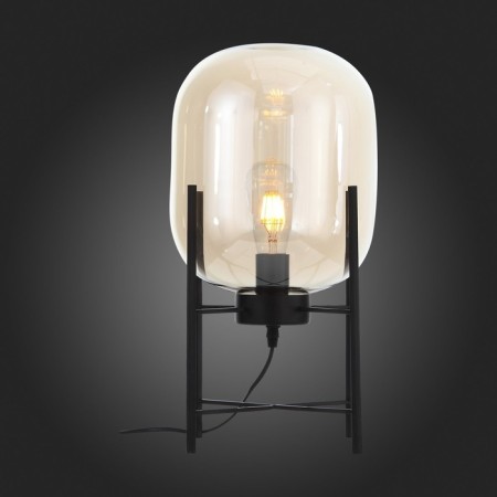 ST LUCE bedside lamp. SL1050.505.01. Burasca. 1x40 W, E27, 28x28x48 cm, black color-4