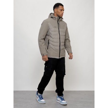 Male spring jacket, size 48, gray color-2