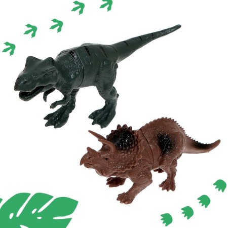 Flexible Dino Automobile Training, with a gate, 108 details, works from batteries-6