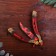 Wooden souvenir "Butterfly knife" Red lines