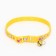 Two -layer collar with Fasteks "Bunny" 30 x 1 cm, yellow