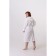 Women's bathrobe, size 50, white color
