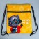 A bag for shoes "I am studying at 5!" 2 sections, 30 x 40 cm