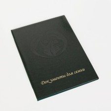 Folder for documents, 2 sets, green color