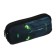 Penal soft, 2 compartments, volumetric, 90 x 220 x 40 mm, Stavia "cyber" Black/green 86210