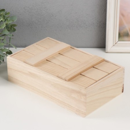 Casket Wood for painting "Box" without a lock 25x15x7 cm-2