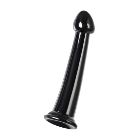 Unrealistic phallimitator Jelly Dildo M Toyfa Basic, TPE, Black Color, 18 cm-3