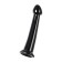 Unrealistic phallimitator Jelly Dildo M Toyfa Basic, TPE, Black Color, 18 cm