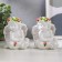 Polystone souvenir "Snowthrough angel with a rose, in a wreath of roses" MIXs 8x7.2x6 cm