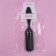 Massage comb, 3.5 × 20.5 cm, black color