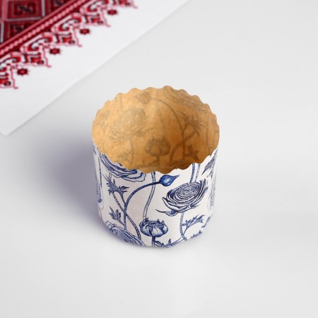 Paper form for cupcake, muffins and kulich "Porcelain" 70x60mm mix-1