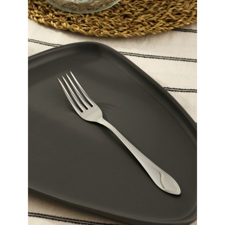 Dining room "Wave", h = 19.5 cm, thickness 2 mm, silver color