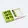 Box for 9 sweets with a shell "associated with love", 13.7 x 13.7 x 3.5 cm