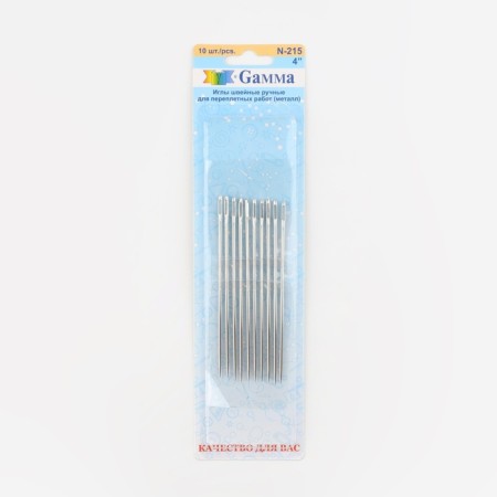 Needles for binding, d = 1.83 mm, 10 cm, 10 pcs, N-215-2