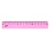 Drawing set 4 objects (ruler 15 cm, square 30 °/ 60 °, 10 cm; square 45 °/ 45 °, 8 cm; transporter 180 °, 9 cm), transparent pink