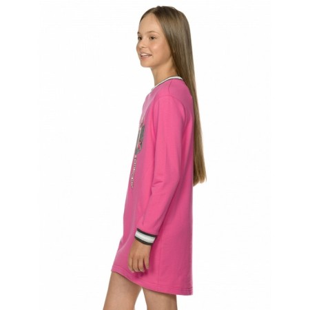 Dress for girls, height 128 cm, raspberry color-1