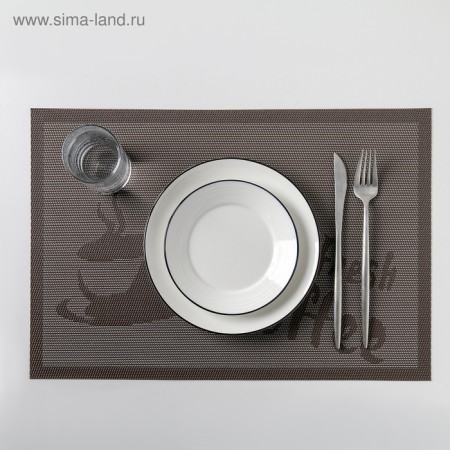 Serving napkin on the Fresh Coffee table, 45 × 30 cm, coffee color-4