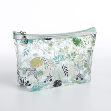 Lightning cosmetic bag, green color
