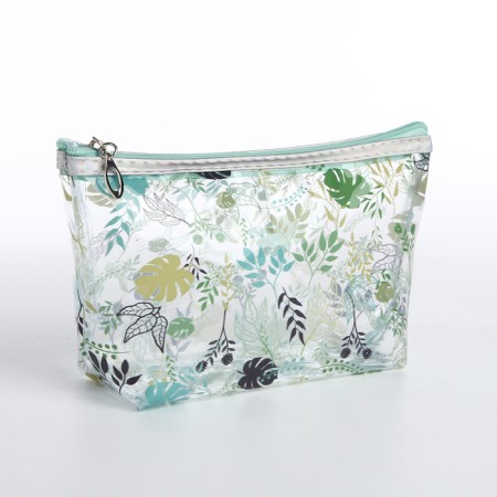 Lightning cosmetic bag, green color