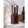 ADELICA Veneto wine box, 34 × 10.5 × 10.2 cm, color dark chocolate