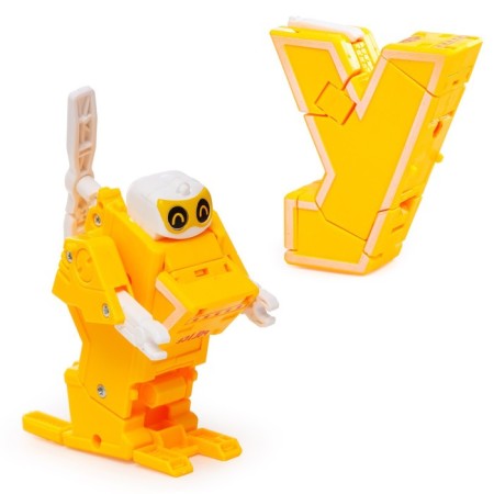 Set of robots "alphabet", transformed, 7 pieces, gather in 1 robot-5
