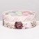 Box for Makarun tube with the window "Flowers", purple, 20 x 6 cm