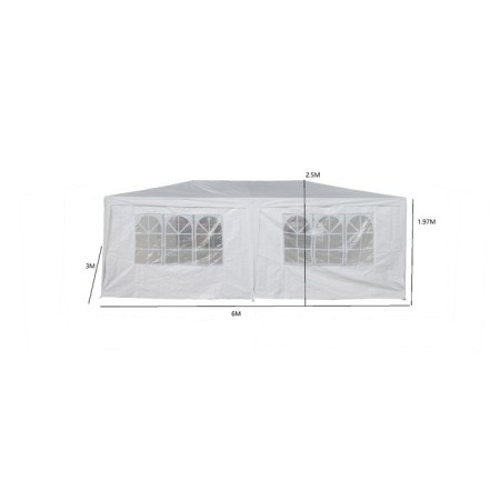 Sadovy tent 6*3m white, closed-1