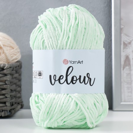 Yarn "Velour" 100% micropoliester 170m/100g (845 mint)-4