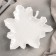 Ceramic serving dish "maple leaf", 22 × 23 cm, white color
