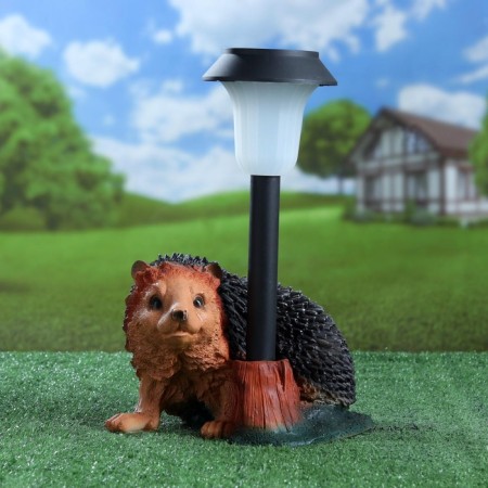 Garden Light "Hedgehog on legs with a lantern" 25 cm mix-6
