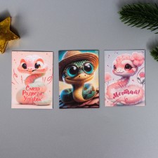 A set of postcards with seeds 