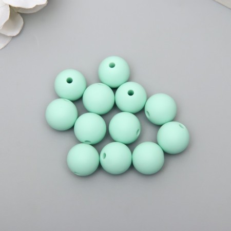 Busina silicone "round" delicate mint d = 1.2 cm-1